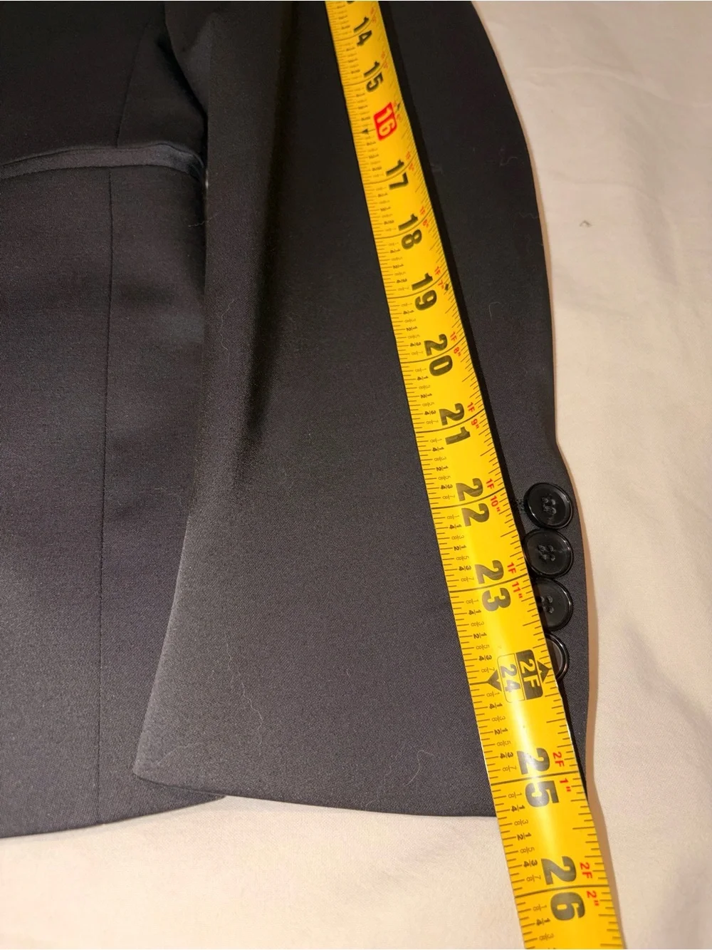 Zara Man Two-Button Black Suit Jacket (36R) & Trousers (31x30) Set Romania Made